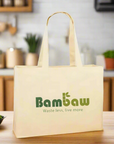 Bambaw Tragetasche | 100 % Bio-Baumwolle | GOTS-zertifiziert | Bedruckt in Frankreich