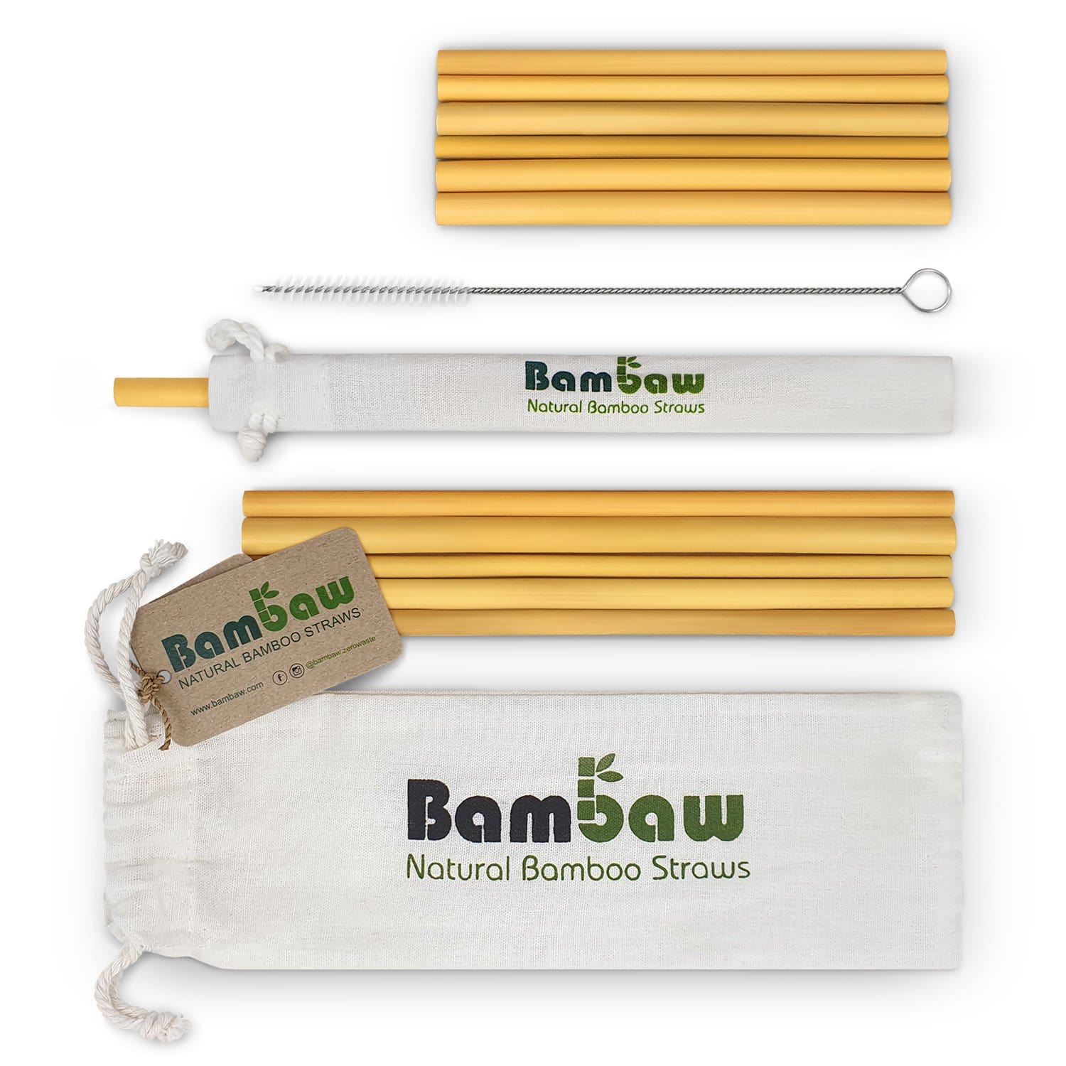Bambusstrohhalme