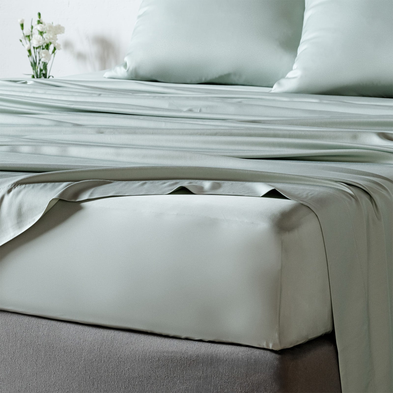 Bambuucell 4-teiliges Bettlaken-Set – Doppelbett, Bambus-Mikrofaser, Elfenbein, Atmungsaktiv & Weich