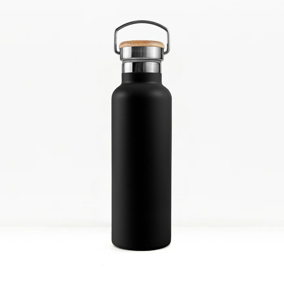 Isolierte Wasserflasche | Tiefschwarz | 1L